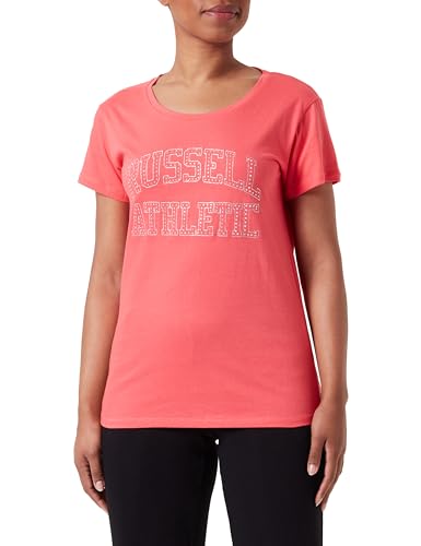 Russell Athletic A21001-RR-438 S/S Crewneck Tee Shirt T-Shirt Damen Fiery RED Größe L von Russell Athletic