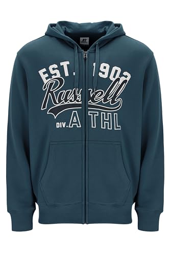 Russell Athletic A30222-S2-117 HIT-Zip Through Hoody Sweatshirt Herren Black Größe M von Russell Athletic