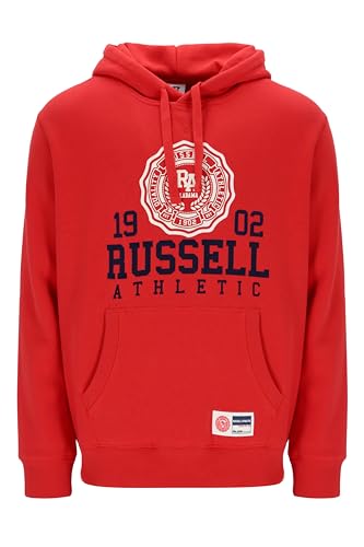 Russell Athletic A30392-ML-411 ATH 1902-PULL Over Hoody Sweatshirt Herren Molten Lava Größe XL von Russell Athletic