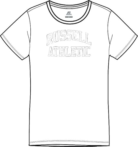 RUSSELL ATHLETIC A31101-UW-001 BLY-S/S Crewneck Tee Shirt T-Shirt Damen White Größe M RUSSELL ATHLETIC A31101-UW-001 BLY-S/S Crewneck Tee Shirt T-Shirt Damen White Größe M von Russell Athletic