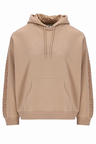 Russell Athletic A31302-N6-521 Jenna-Pull Over Hoody - Leopard Hood Lining Sweatshirt Damen Black Größe M Russell Athletic A31302-N6-521 Jenna-Pull Over Hoody - Leopard Hood Lining Sweatshirt Damen Black Größe M von Russell Athletic