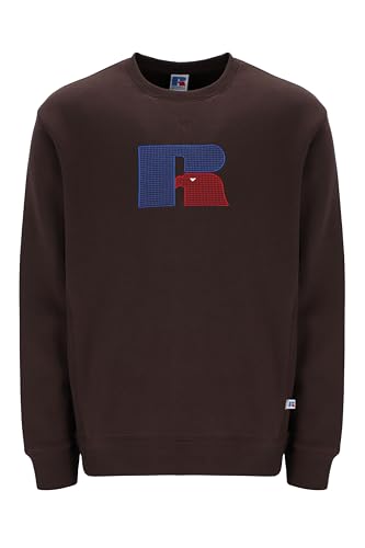 Russell Athletic E36112-SN-562 BENJAMIN3-CREW Sweatshirt Sweatshirt Herren Seal Brown Größe XL von Russell Athletic