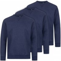 RUSSELL Authentic Melange Sweat Herren Sweatshirt 3er-Pack 0R260M0-Indigo-Melange von Russell