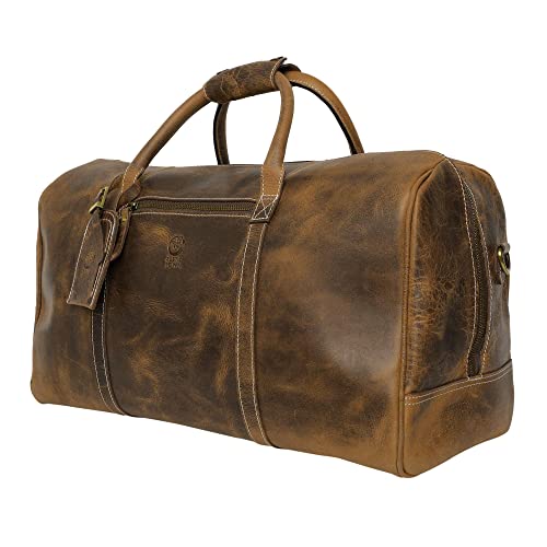 Leder Reisetasche Herren - Weekender Sport Travel Umhängetaschen Flugzeug Handgepäck Männer Duffle Bag (Gross) Leder Reisetasche Herren - Weekender Sport Travel Umhängetaschen Flugzeug Handgepäck Männer Duffle Bag (Gross) von Rustic Town