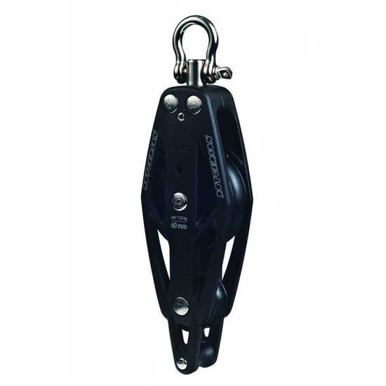 Rutgerson Marine Violin Pulley With Becket Schwarz 35 mm von Rutgerson Marine