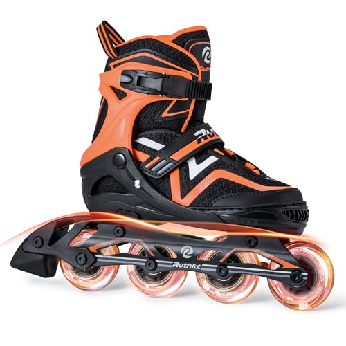 Ruthfot Verstellbare Inline Skates für Kinder Jungen und Mädchen, Leucht-Skates für Kinder von 6-12 Jahren Outdoor-Leuchtpatinen für Frauen und Männer Ruthfot Verstellbare Inline Skates für Kinder Jungen und Mädchen, Leucht-Skates für Kinder von 6-12 Jahren Outdoor-Leuchtpatinen für Frauen und Männer von Ruthfot