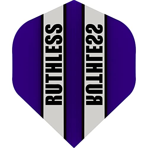 Ruthless Transparente Dart-Flights, 100 Mikrometer, Standard-Nr. 2, Violett, 5 Stück Ruthless Transparente Dart-Flights, 100 Mikrometer, Standard-Nr. 2, Violett, 5 Stück von Ruthless