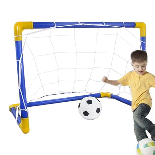 Ruwshuuk Kinder-Fußballtornetz,Kinder-Fußballtor,Indoor-Outdoor-Übungs-Fußball-Trainingsziel - Fußball-Fußball-Zielnetz, Fußball-Trainingsziel, stabiles Fußballzubehör für drinnen und draußen, von Ruwshuuk