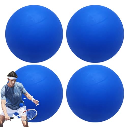 Ruwshuuk Squashball Anfänger,Hüpfender Squashball | Hochelastischer Gummi-Squash-Bounce-Ball,Gut sichtbarer Outdoor-Sport-Gummi-Hohlball für professionelles Spielertraining von Ruwshuuk