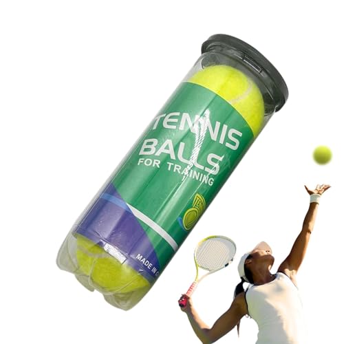 Ruwshuuk Tennisbälle in großen Mengen,Übungs-Tennisbälle - 3 Stück Trainingsball, weicher Tennisball zur Verbesserung der Fähigkeiten - Unter Druck stehende Tennisbälle für Tennistraining, Anfänger von Ruwshuuk