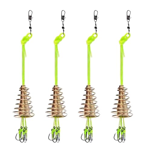 Ruyeiig Angelgeräte-Set, Angelhaken-Set - Antihanging Bottom Hook Lure Bait | Angelgewichte, Sinker, Anti-Winding-Feder, scharfe Angelhaken, Angelzubehör von Ruyeiig