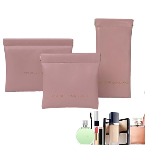 Ruyeiig Make-up-Reise-Organizer, Kosmetiktaschen für Damen,Selbstschließender Make-up-Beutel aus PU-Leder | Tragbare Reise-Aufbewahrungstasche, multifunktionale Reise-Aufbewahrungstasche für von Ruyeiig