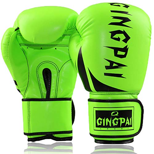 Box Handschuh Boxhandschuhe Kinder Boxhandschuhe für Kickboxen Boxtrainingshandschuhe Boxsackhandschuhe Schlaghandschuhe Green,12oz von Rysmliuhan Shop