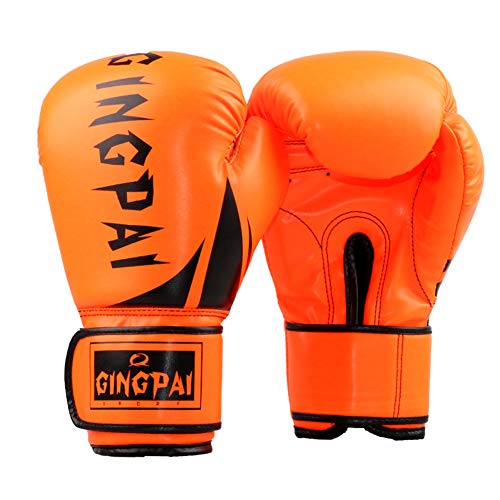 Box Handschuh Boxhandschuhe Kinder Boxhandschuhe für Kickboxen Boxtrainingshandschuhe Boxsackhandschuhe Schlaghandschuhe orange,8oz von Rysmliuhan Shop