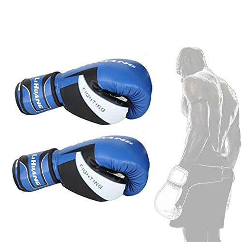 Box Handschuh Herren Boxhandschuhe Männer Schlaghandschuhe Trainingsboxhandschuhe Boxsackhandschuhe Boxtrainingshandschuhe Boxhandschuhe XL Blue,Freesize von Rysmliuhan Shop