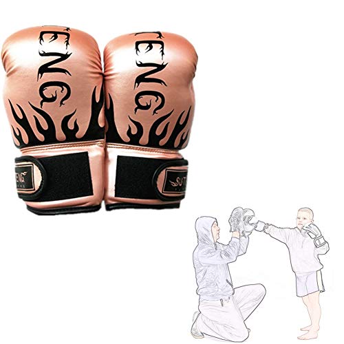 Boxhandschuhe Männer Box Handschuh Herren Trainingsboxhandschuhe PU Leder Boxhandschuhe Boxhandschuhe für Erwachsene Junior Boxhandschuhe pink,Child von Rysmliuhan Shop