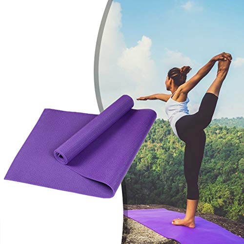 Jogamatte Yoga Mats Trainingsmatten für zu Hause Yoga Stretch Mat Yoga Mat Dick Fitnessmatten rutschfest für Männer Trainingsmat Yogamatten purple,3mm von Rysmliuhan Shop