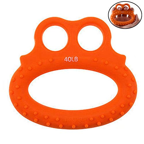 Rysmliuhan Shop Griffkraft Trainer Handtrainer Fingertrainer Handgriff-Übungsgeschenke Griffkraftausrüstung Fingerstärker Handübungswerkzeug Handübungsgeräte 40-orange,11cm-9.7cm von Rysmliuhan Shop