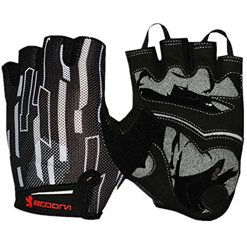 Rysmliuhan Shop Handschuhe Herren Fingerlos Handschuhe Fingerlos Fahrradhandschuhe Für Männer Winter Fahrradhandschuhe für Männer Bikerhandschuhe für Männer White,L von Rysmliuhan Shop