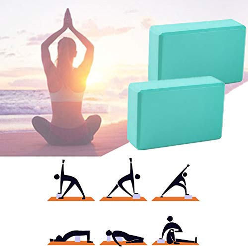 Rysmliuhan Shop Yoga Block Yogablock Pilates Kopfblock Yoga-Unterstützungsblöcke Yoga Set Yoga-Blöcke und Steine Yoga Starter Kit Pilates-Blöcke Green,2pcs von Rysmliuhan Shop