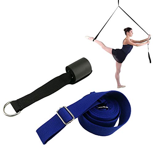 Rysmliuhan Shop Yogagurt Yoga Gurt Baumwolle Yoga Gürtel Gurt Yoga-Gurt zum Dehnen Yoga-Gurte zum Dehnen Gymnastisches Training Stretching Strap darkblue,3m von Rysmliuhan Shop