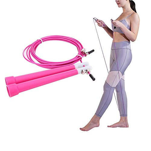 Seilspringen Springseil Boxing Springseil Erwachsene Springseile für Fitness Springseil für Herren Seilspringen Boxing Skipping Rope Erwachsene pink,3m von Rysmliuhan Shop