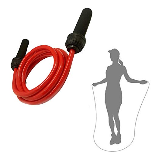 Springseil Fitness Springseil Erwachsene Herren Speed Skipping Rope Fitness-Springseil Seilspringen Fitness-Springseil Gewichtetes Springseil red,14mm von Rysmliuhan Shop