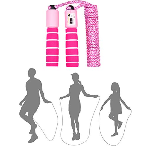 Springseil Kinder Seilspringen Fitness-Springseil Seilspringen Seilspringen überspringen Speed Skipping Rope Springseil für Herren Fitness-Seil rose-red,freesize von Rysmliuhan Shop