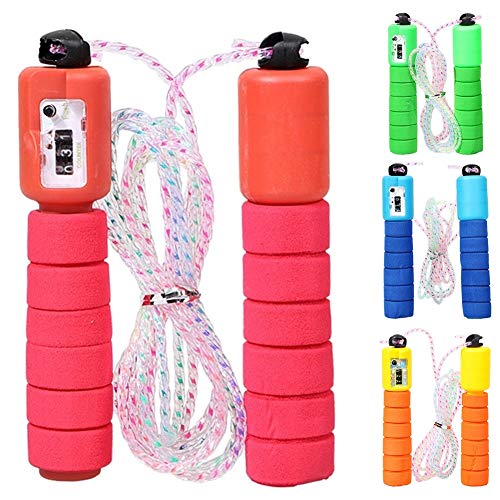 Sprungseil Erwachsener Seilspringen Springseil mit Zähler Springseil für Herren Speed Skipping Rope Springseil für Übung Boxing Springseil 2pcs-color-random,freesize von Rysmliuhan Shop