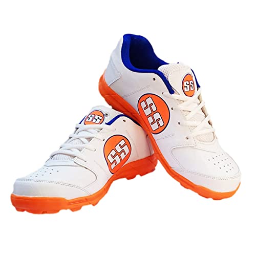 SS Men's Acc0437 Cricket Shoes, White/Orange, UK 6 von SS