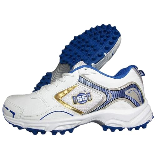 SS Men's Gutsy Golden Kricket Schuhe, Blau/Weiß, Größe 2 SS Men's Gutsy Golden Kricket Schuhe, Blau/Weiß, Größe 2 von SS