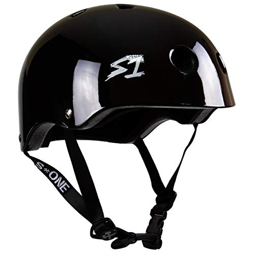 S1 Lifer LIT Rollerhelm, Schwarz glänzend, schwarz glänzend, X-Small 20.5" (52cm) von S-ONE