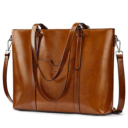 S-ZONE 15,6" Leder Umhängetasche Laptop Tragetasche Damen Handtasche mit Umhängeriemen S-ZONE 15,6" Leder Umhängetasche Laptop Tragetasche Damen Handtasche mit Umhängeriemen von S-ZONE