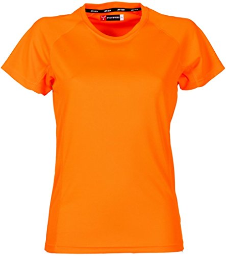 S.B.J - Sportland Damen Funktionsshirt/Laufshirt/Sportshirt Performance T-Shirt Neonorange, Gr. S von S.B.J - Sportland