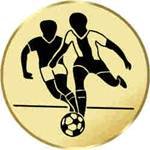 S.B.J - Sportland Pokal/Medaille Emblem, Motiv Fussball Herren, Durchmesser 50 mm, Gold von S.B.J - Sportland