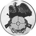 S.B.J - Sportland Pokal/Medaille Emblem, Motiv Schießen, Durchmesser 50 mm, Silber von S.B.J - Sportland