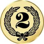 S.B.J - Sportland Pokal/Medaille Emblem, Motiv Zahl 2, Durchmesser 50 mm, Gold S.B.J - Sportland Pokal/Medaille Emblem, Motiv Zahl 2, Durchmesser 50 mm, Gold von S.B.J - Sportland