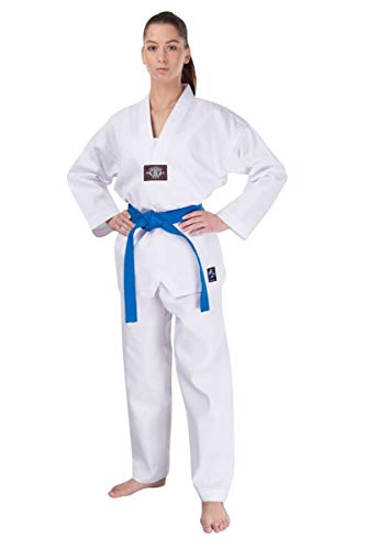 S.B.J - Sportland Taekwondo Anzug/Dobok Kampfsportanzug Basic ohne Rückenaufdruck 140 cm von S.B.J - Sportland