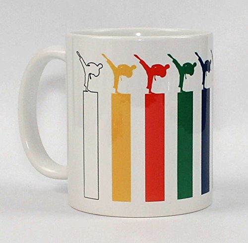 S.B.J - Sportland hochwertige Premium Keramik Tasse mit Kampfsport Gürteln Kick Judo Karate Taekwondo Aikido S.B.J - Sportland hochwertige Premium Keramik Tasse mit Kampfsport Gürteln Kick Judo Karate Taekwondo Aikido von S.B.J - Sportland
