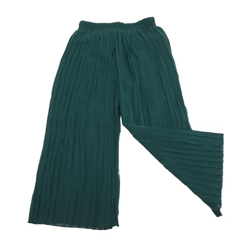 SAFIGLE 1Stk Chiffon Weite Hose für Damen Umstandsmode Hose Freizeithose Summer Pants lockere Hose Dame Chiffon Leggings mit weitem Bein für Frauen Chiffonhose Frauen-Chiffon-Hosen Green von SAFIGLE