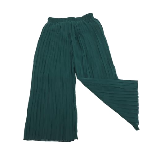 SAFIGLE 1stk Dame Chiffonhose Hose Mit Hohem Bund Und Weitem Bein Hose Mit Weitem Bein Chiffon Weite Hose Für Damen Palazzohose Damen Leggings Mit Weitem Bein Für Frauen Green von SAFIGLE