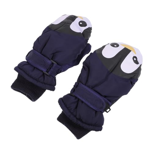 SAFIGLE 2 Paar Winterhandschuhe Für Kinder Skihandschuhe Für Kinder Blaue Winterhandschuhe Handschuhe Mit Fingerlöchern Kinder Warme Handschuhe Masse Cartoon-handschuh Warmer Samt von SAFIGLE