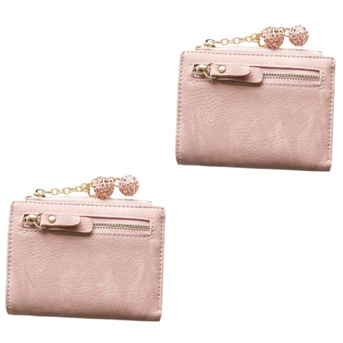 SAFIGLE 2St Portemonnaie aufbewahrungssack Storage Pockets Zip Wallet Multifunktionsgeldbörse aufbewahrungstüten Storage Bags Brieftasche Aufbewahrungstasche minimalistische Geldbörse Rosa von SAFIGLE