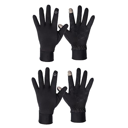 SAFIGLE 2st Winterhandschuhe Outdoor-Handschuhe Skihandschuhe Herren Trainingshandschuhe Für Männer Beheizbare Skihandschuhe Fahrrad-laufhandschuhe Handschuhe Zum Trainieren Black von SAFIGLE