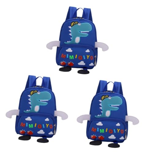 SAFIGLE 3 Teiliger Studentenrucksack Dinosaurier Schultasche Cartoon Schultasche Grundschule Schultasche Kinderrucksack Anti Verlust Tasche Büchertaschen Für Kinder Cartoon von SAFIGLE