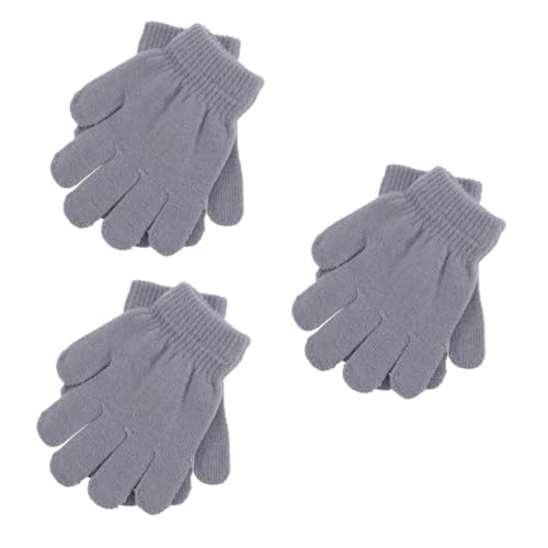 SAFIGLE 3St Vollfingerhandschuhe Jungen Mädchen Stretch-Gripper-Handschuhe Mädchen Winterhandschuhe thermohandschuhe Handschuhe Kinder Reithandschuhe Arbeitshandschuhe Kinderhandschuhe von SAFIGLE