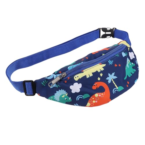 SAFIGLE Dinosaurier Kinder Brusttasche Kinder Schulranzen zeichentasche Kinder geldbörse Cartoon-Taillenhandtasche miserabel Mädchen Umhängetasche Mädchen Tasche Oxford-Stoff Blue von SAFIGLE