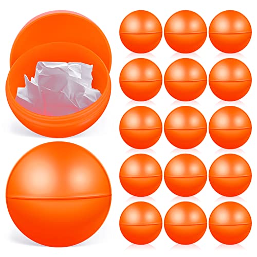 SAFIGLE Pong-Bälle Lotterie-Kugeln 25 Stück Tombola-Kugeln Bingo-Kugeln Kunststoff-Hohlkugeln Ohne Nummer Für Party-Aktivitäten Zu Öffnende Kugel-Requisiten Zubehör 4 cm – Orange von SAFIGLE