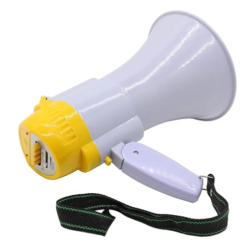 SAGELSHN Megafon Megaphon Hand-Megafon, Bullhorn, Bullhorn-Lautsprecher, Tragbarer Lautsprecher Mit Lautstärkeregler Und Sprachaufzeichnungs-Megaphonen Megafon für Demonstrationen von SAGELSHN