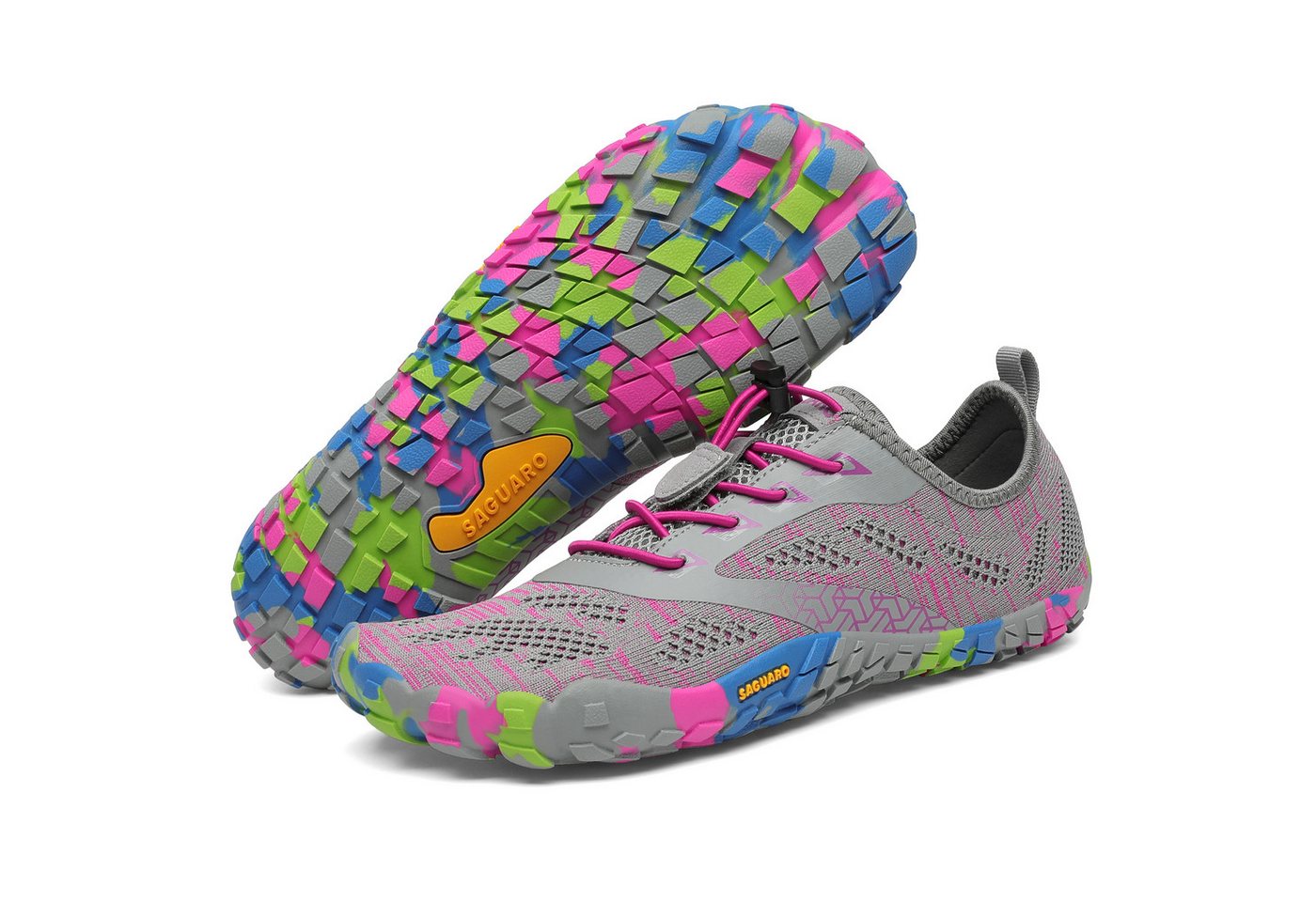 SAGUARO Sport Sommer Barfußschuh (5mm Sohlenstärke, Nullabsatz, bequem, leicht, atmungsaktiv, rutschfest) Minimalschuhe Laufschuhe Sport-Schuhe Jogging Sneaker Trail-Running von SAGUARO